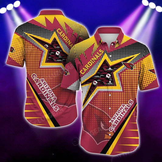 Arizona Cardinals Retro Starburst Hawaiian Shirt 264624