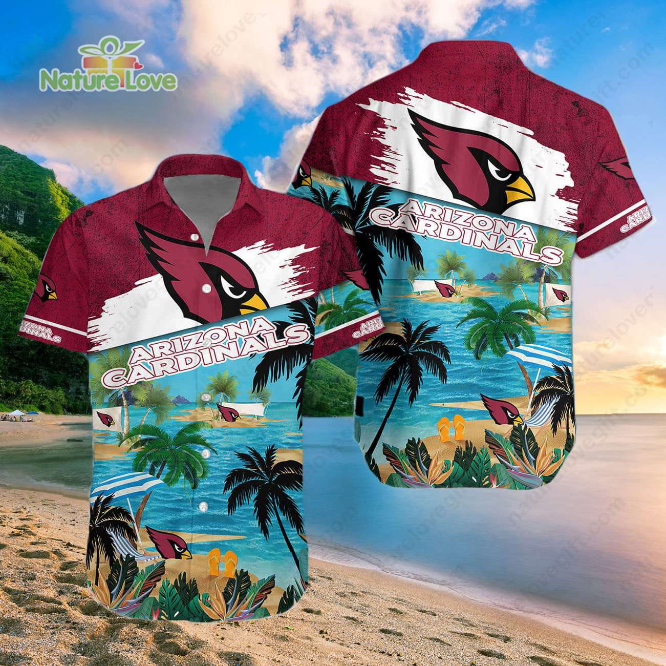 Arizona Cardinals Summer Beach Aloha Arizona Cardinals Hawaiian Shirt