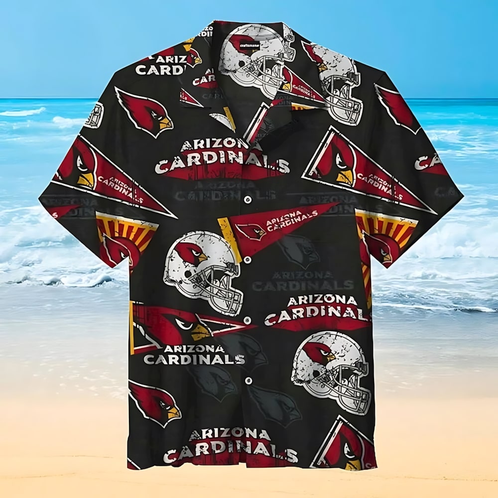 Arizona Cardinals Vintage Hawaiian Shirt Banner Design 674526
