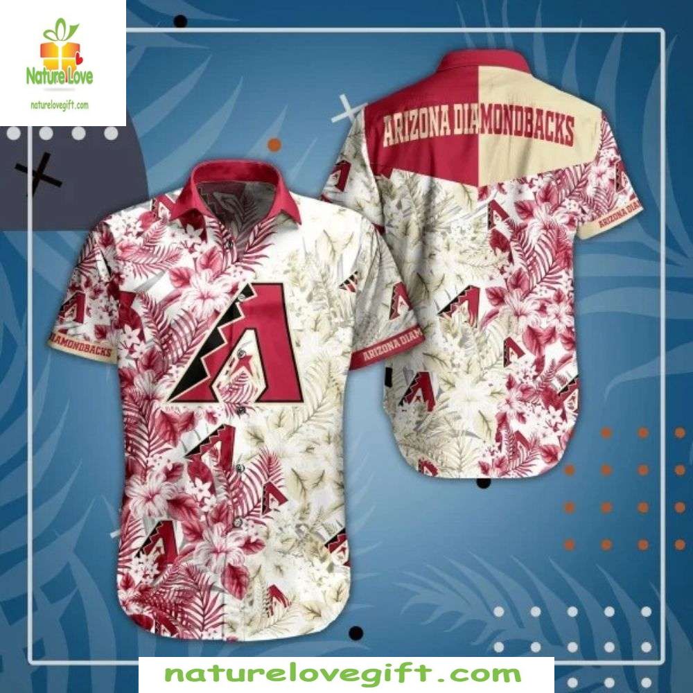 Arizona Diamondbacks Hawaiian Shirt MLB Floral Aloha Baseball Apparel
