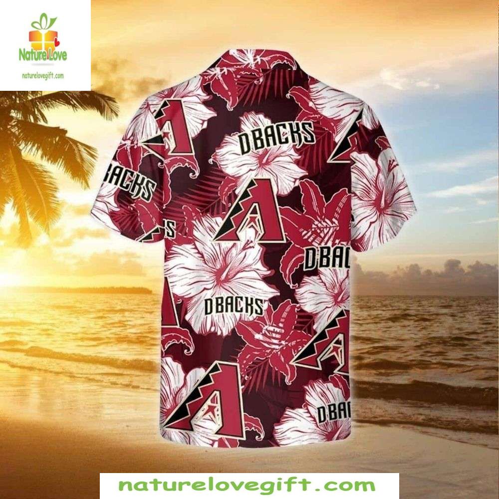 MLB Arizona Diamondbacks Hibiscus Hawaiian Shirt Baseball Apparel HO8AZ6F1