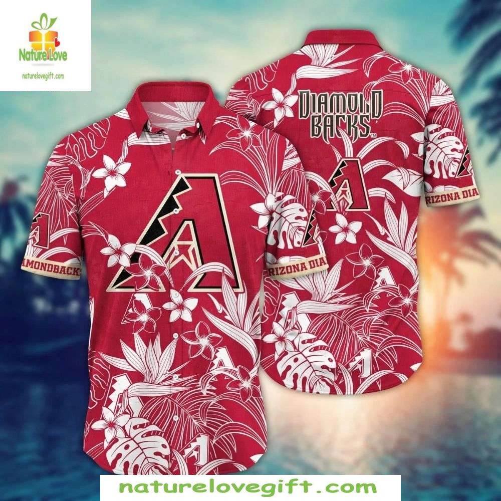 Arizona Diamondbacks MLB Hawaiian Shirt Stylish Baseball Aloha Button-Up