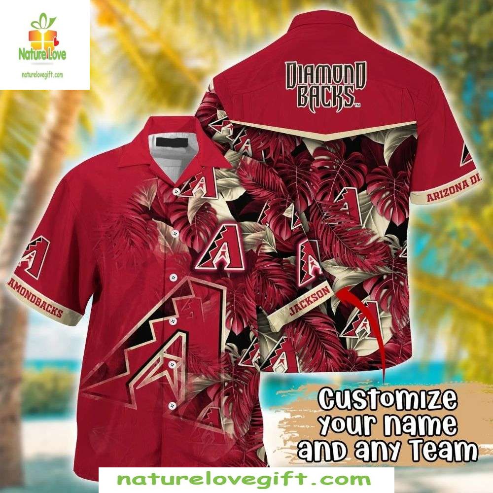 Arizona Diamondbacks MLB Hawaiian Shirt Personalized Aloha Baseball Apparel