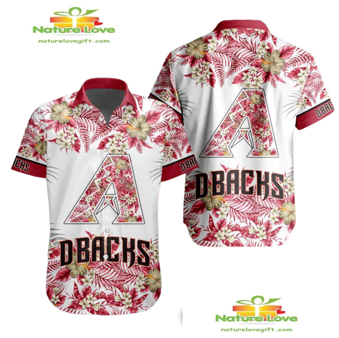 Arizona Diamondbacks Tropical Flower Hawaiian Shirt for Men Women Aloha DT9IHOCDL4