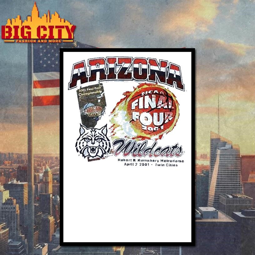 Arizona Wildcats 2001 NCAA Final Four Championship retro Shirt