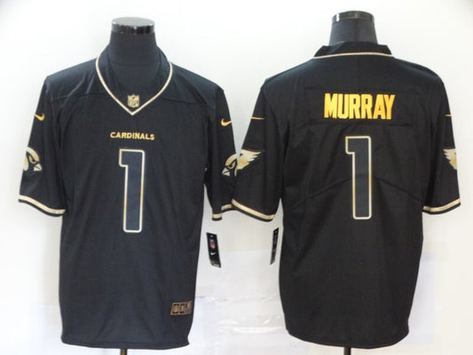 Arizona Cardinals #1 Kyler Murray Black Retro Gold 016