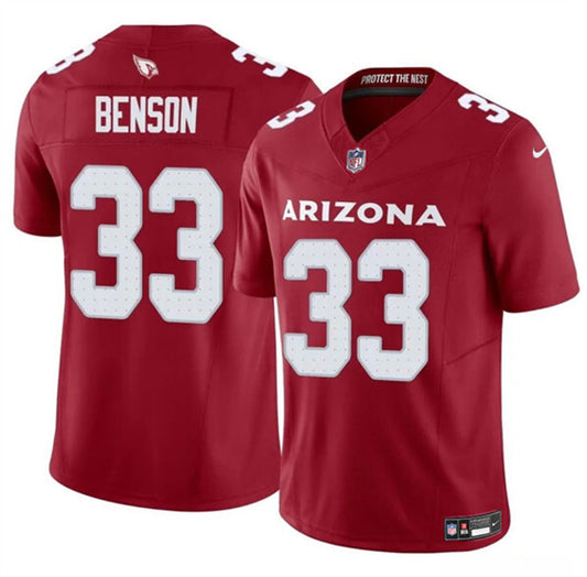 Arizona Cardinals #33 Trey Benson Red 2024 F.U.S.E. Vapor Untouchable