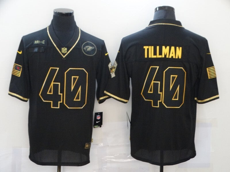 Arizona Cardinals #40 Pat Tillman 20 Salute Gold Text 798