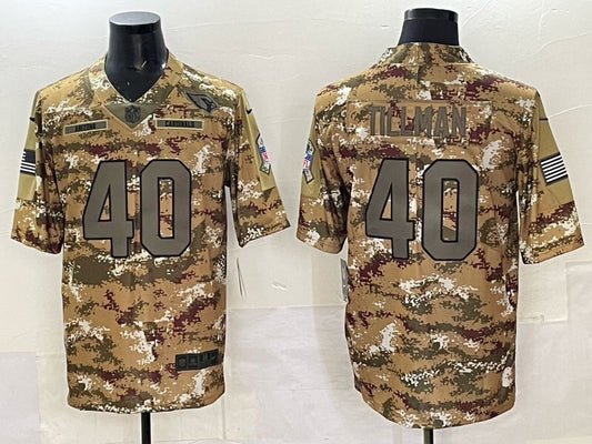 Arizona Cardinals #40 Pat Tillman Red Salute Style 1