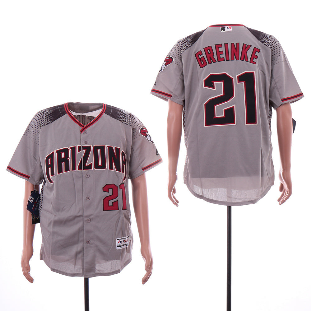 Arizona Diamondbacks #21 Zack Greinke Style 2