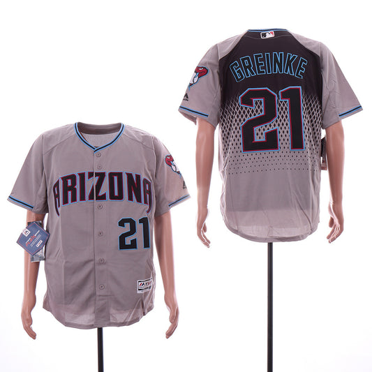 Arizona Diamondbacks #21 Zack Greinke Style 4