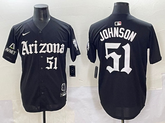 Arizona Diamondbacks #51 Randy Johnson Diamondbacks 5 Collaboration Style 4