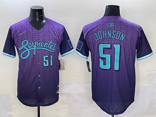 Arizona Diamondbacks #51 Randy Johnson Diamondbacks Collaboration Style 1