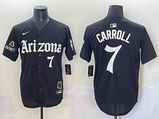 Arizona Diamondbacks #7 Corbin Carroll Diamondbacks 5 Collaboration Style 2