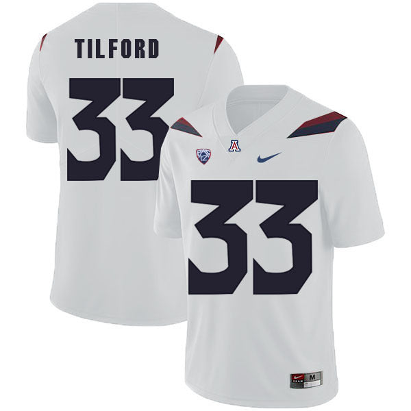 Arizona Wildcats Nathan Tilford 33 White