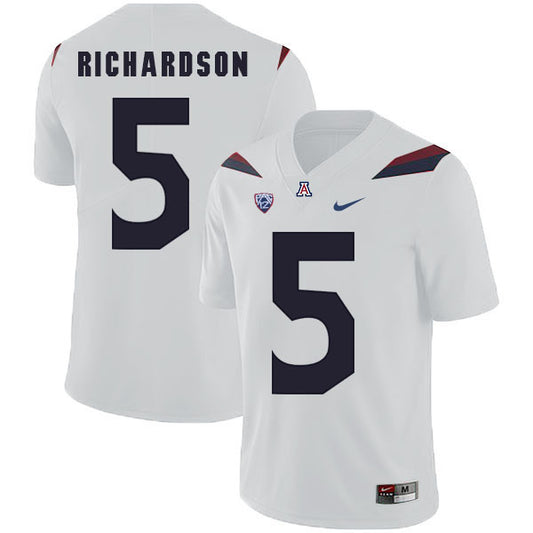 Arizona Wildcats Shaquille Richardson 5 White