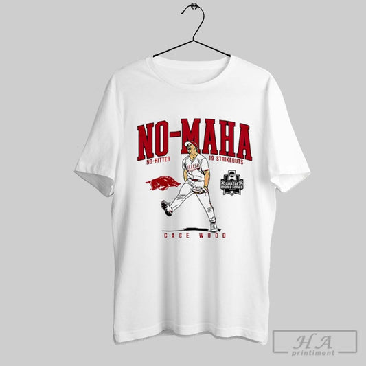 Arkansas Razorbacks Gage Wood No Maha No Hitter 19 Strikeouts Shirts
