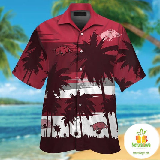 Arkansas Razorbacks Hawaiian Shirt Tropical Aloha Shirts