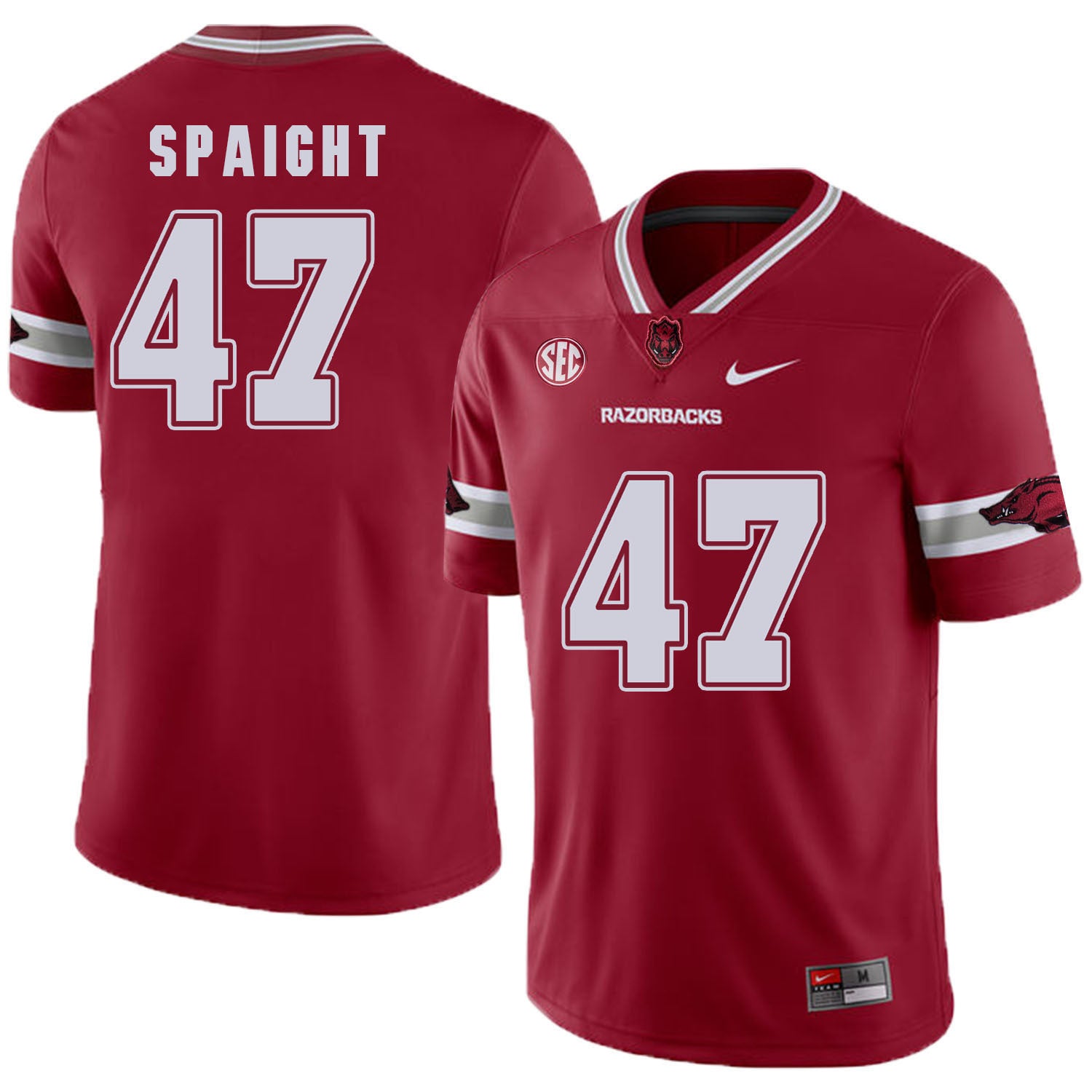Arkansas Razorbacks Spaight 47 Red