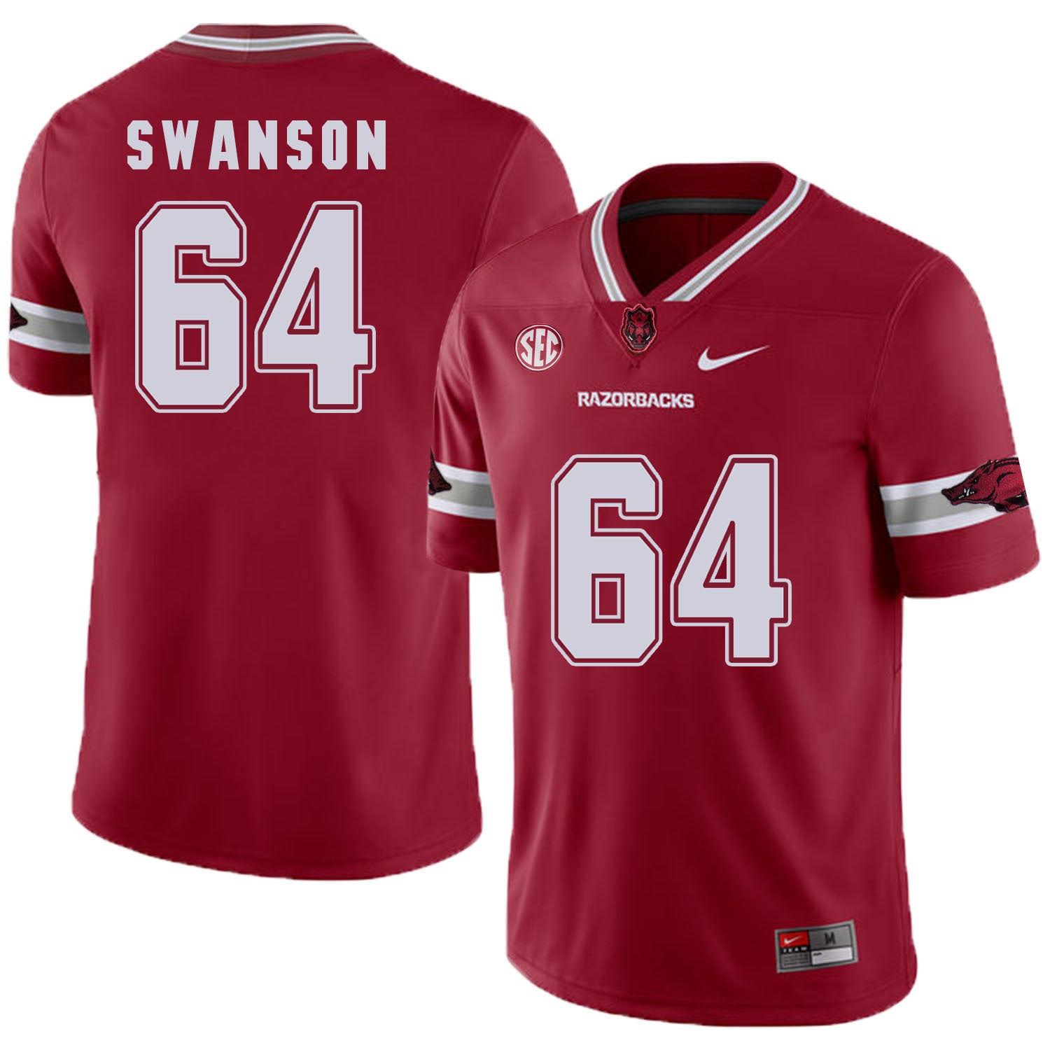 Arkansas Razorbacks Swanson 64 Red