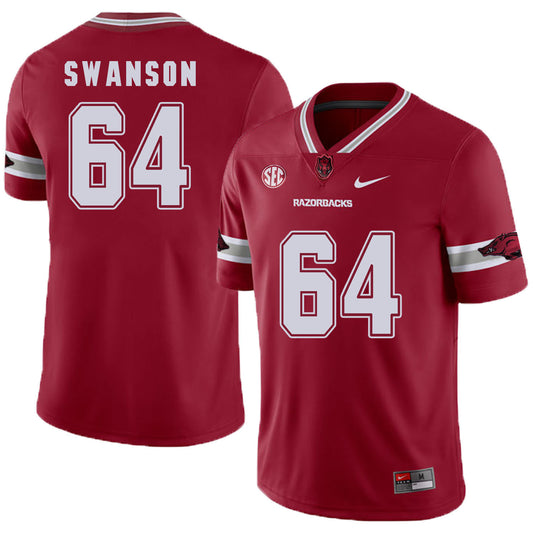 Arkansas Razorbacks Swanson 64 Red
