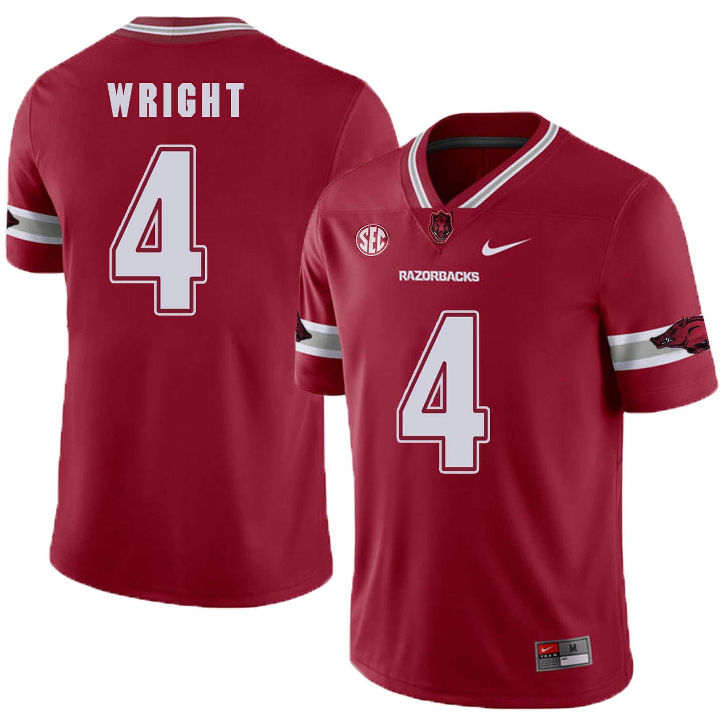Arkansas Razorbacks Wright 4 Red