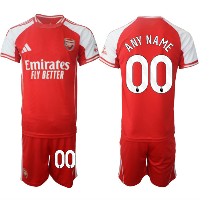 Arsenal F.C Custom Red 2025 Home Soccer Jersey Suit