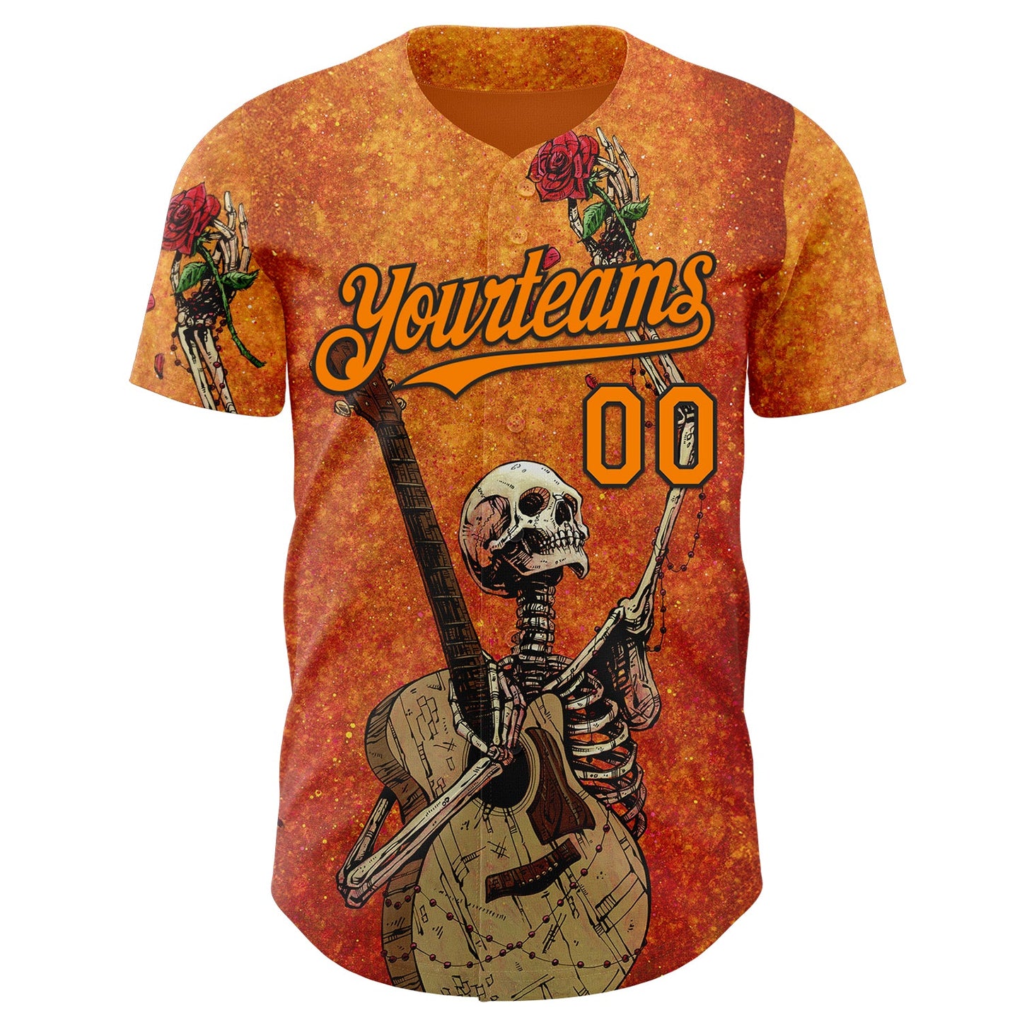 Custom Orange Bay Orange-Black David Lozeau Until The Last Note Authentic Baseball Jersey