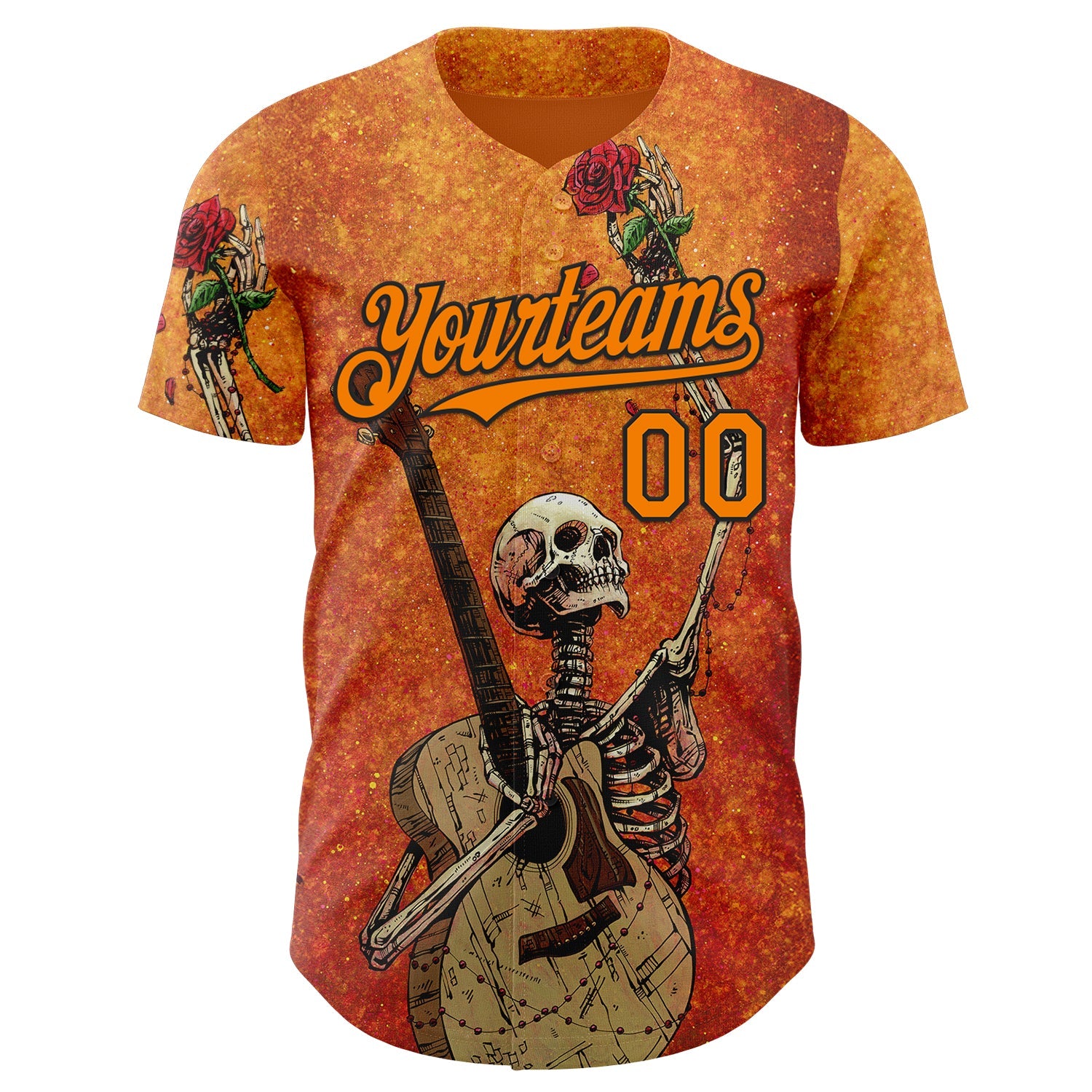 Custom Orange Bay Orange-Black David Lozeau Until The Last Note Authentic Baseball Jersey