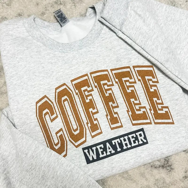 Ash Coffee Weather Graphic Pullover