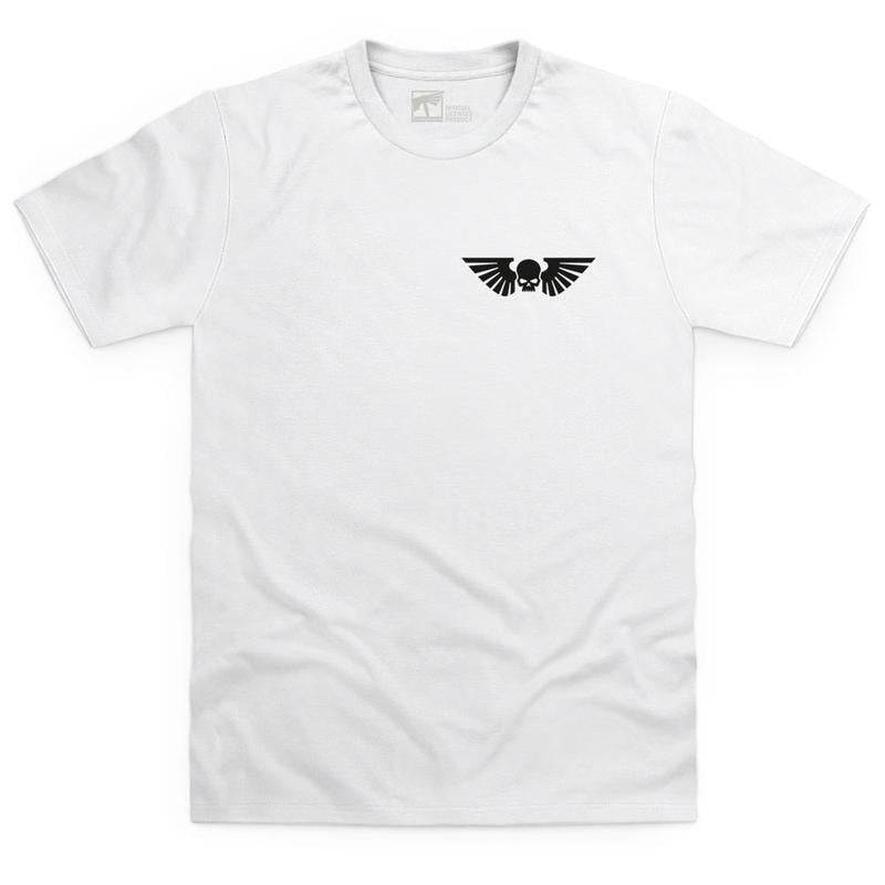Astra Militarum Cadia Stands White Double Print T Shirt - WARHAMMER MERCH Hoodie, Sweatshirt | InkThreadWorks.com