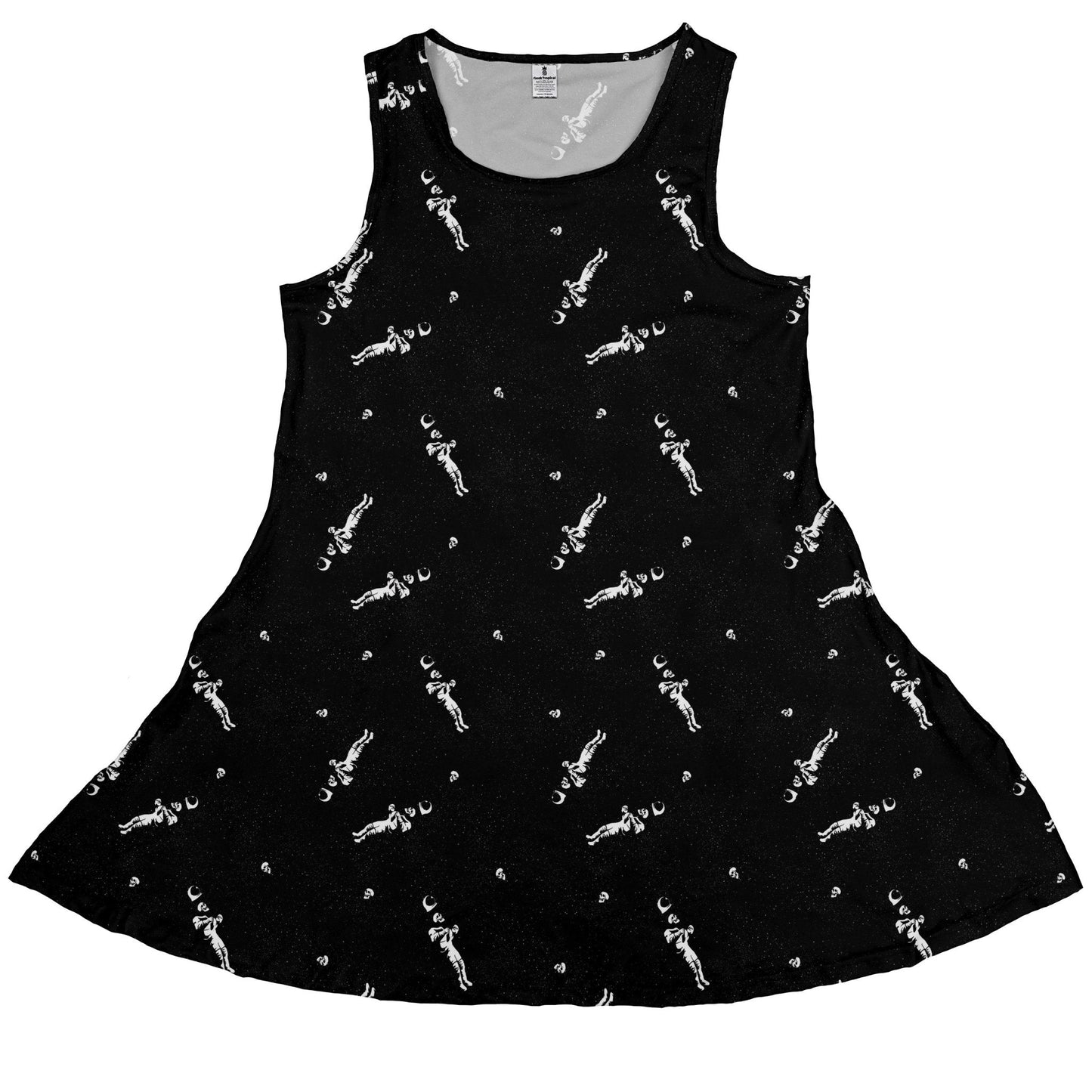 Astronaut Skeleton Sleeveless Dress