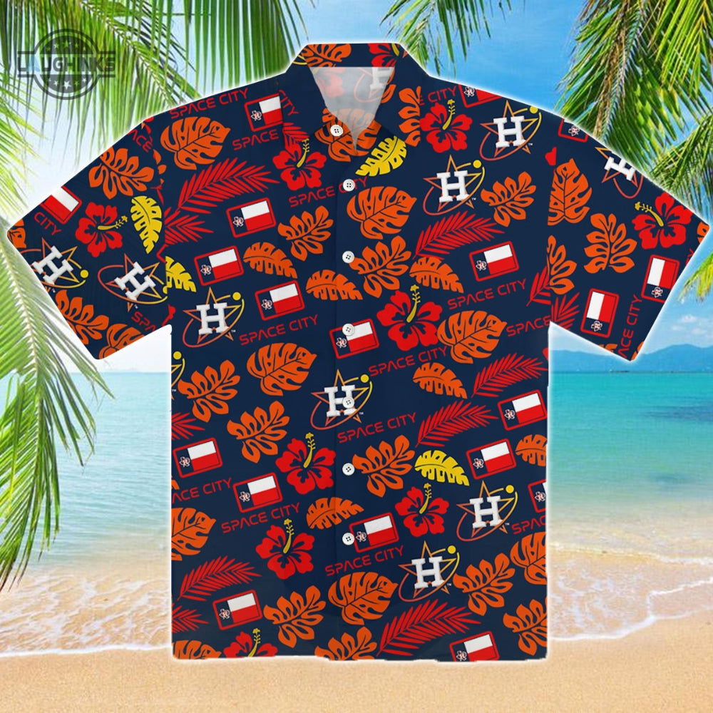 Astros Hawaiian Shirt 2023 And Shorts Houston Astros Hawaiian Shirt Mens Houston Astros Shirt Astros Button Up Shirt Gift for Fan