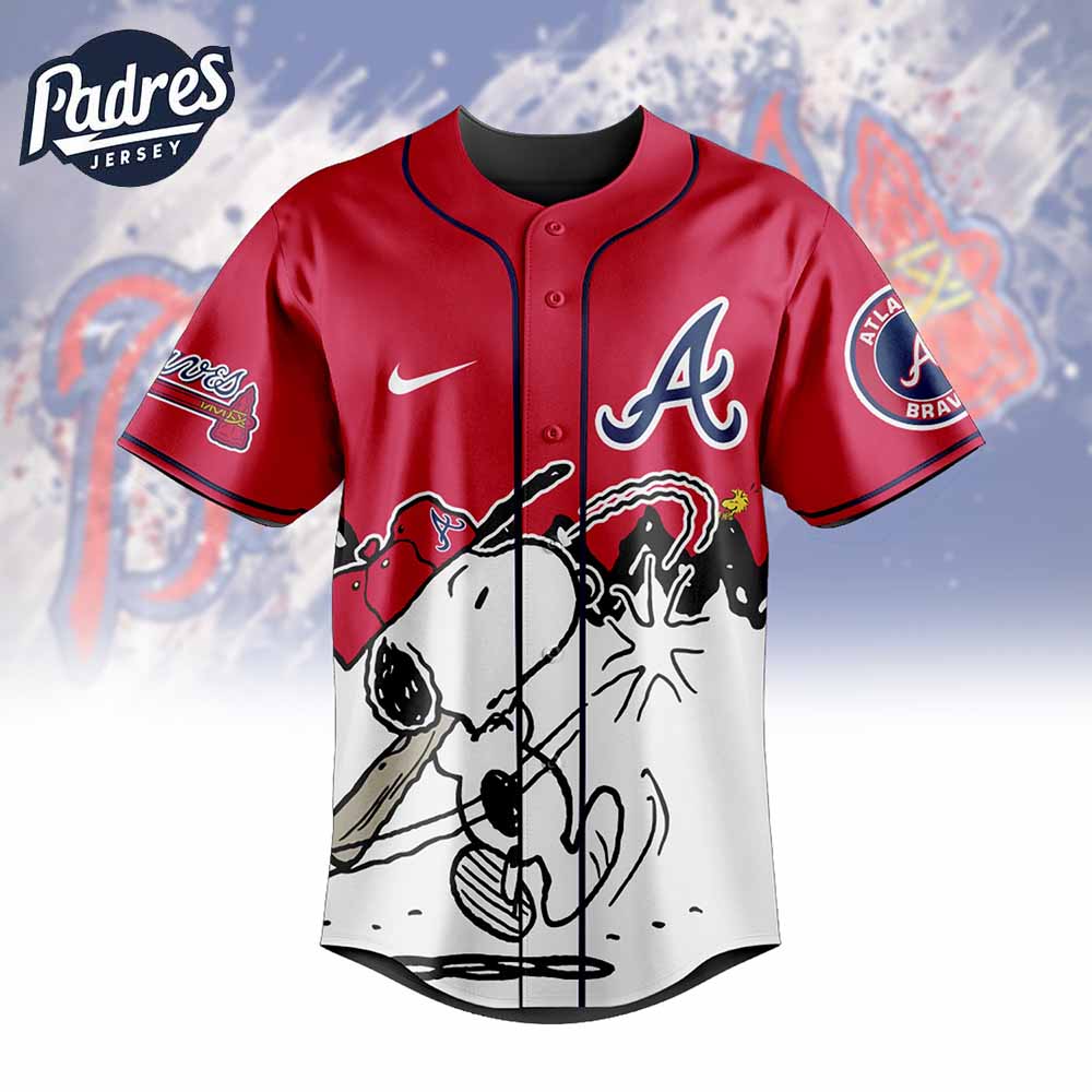Atlanta Braves x Peanuts Personalized Baseball Jersey For Fans 2025 - Padres Jersey Oasis: Elevate Your Baseball Style Game