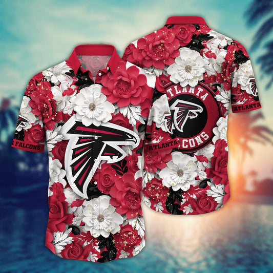 Atlanta Falcons Hawaiian Shirt Floral Design 539751