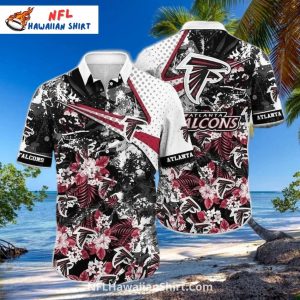 Atlanta Falcons Hawaiian Shirt With Floral and Abstract Art
