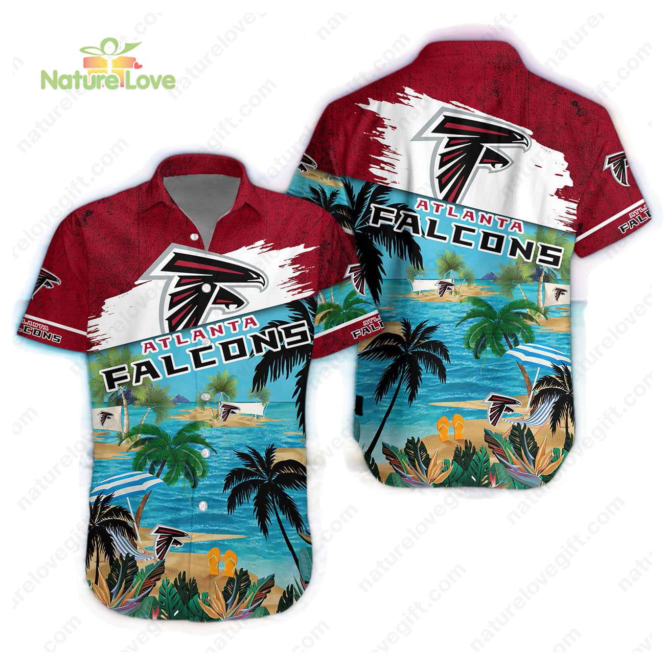 Atlanta Falcons Summer Beach Hawaiian Shirt Atlanta Falcons Aloha Shirt