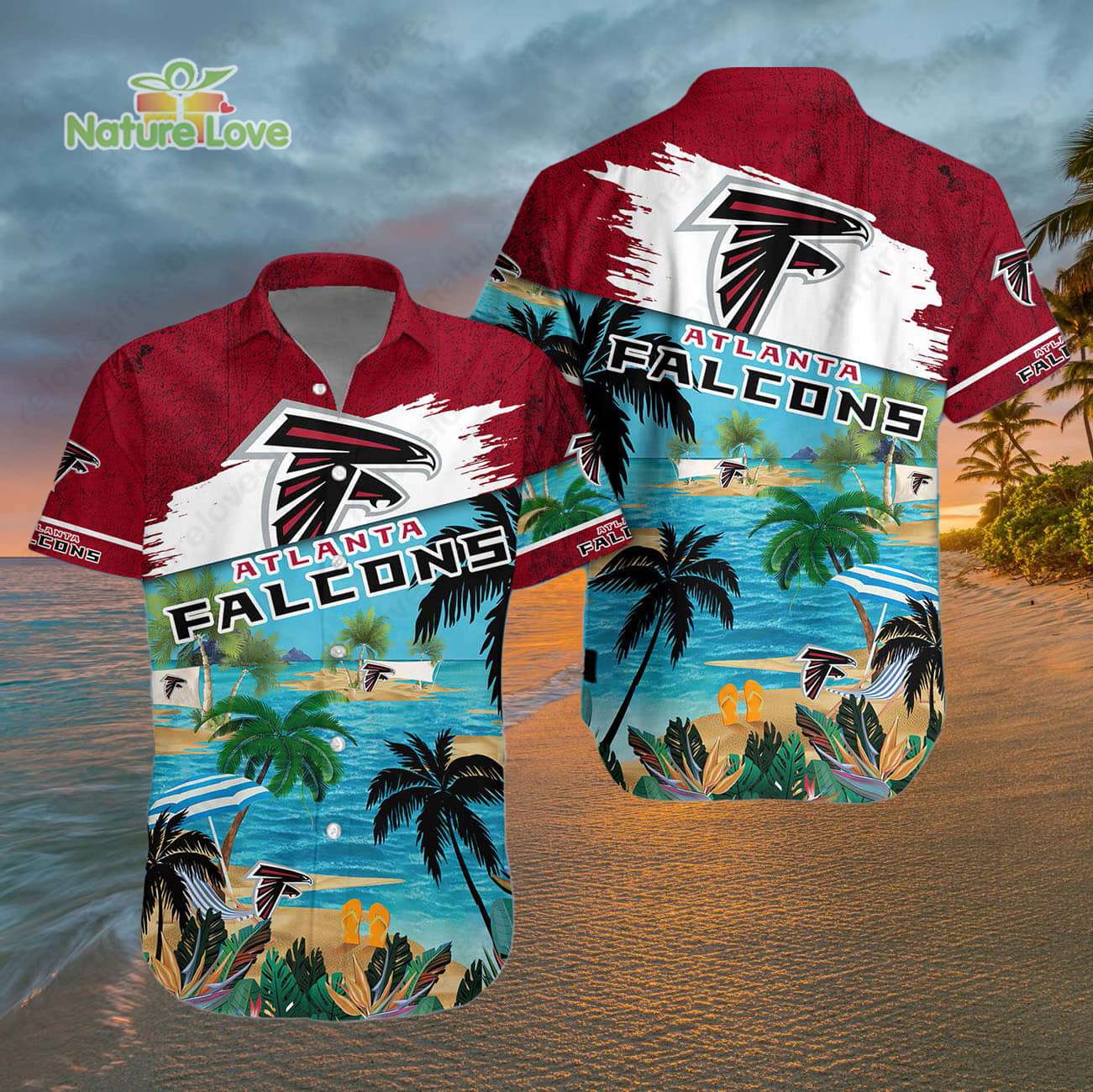 Atlanta Falcons Summer Beach Hawaiian Shirt Atlanta Falcons Aloha Shirt