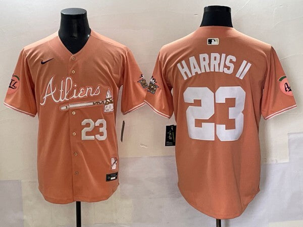 Atlanta Braves #23 Michael Harris II Warriors 5 Collaboration Style 1