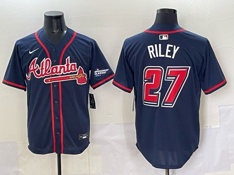 Atlanta Braves #27 Austin Riley Warriors Special Edition Style 1