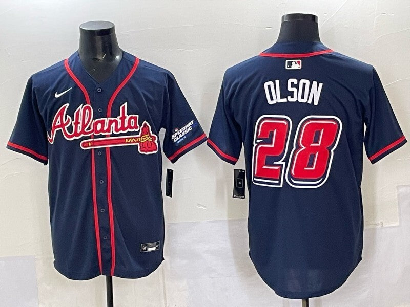 Atlanta Braves #28 Matt Olson Warriors Special Edition