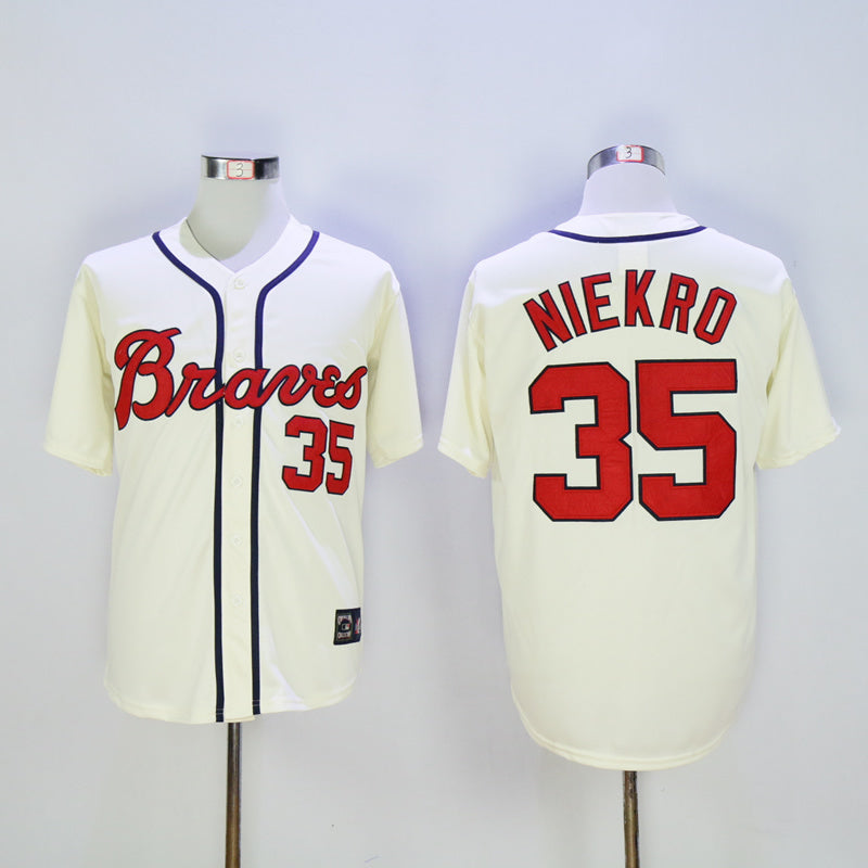 Atlanta Braves #35 Warriors 35 Off-White Retro Edition