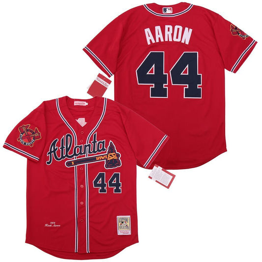 Atlanta Braves #44 Warriors 44 Red Retro