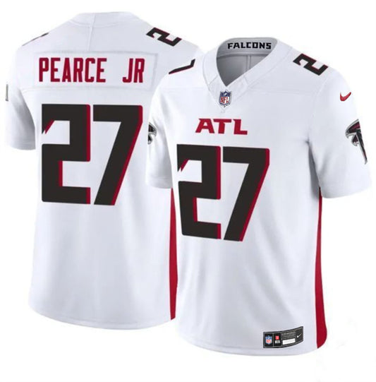 Atlanta Falcons #27 James Pearce Jr White 2025 Draft F.U.S.E. Vapor Untouchable