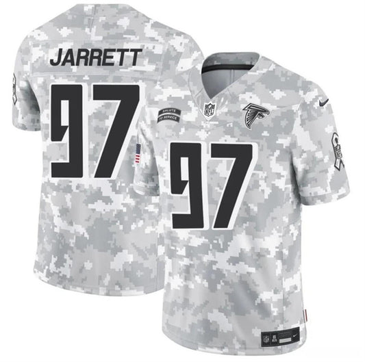 Atlanta Falcons #97 Grady Jarrett 2024 F.U.S.E Arctic Camo Salute To Service Limited