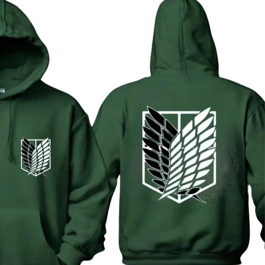 Attack On Titan Long Sleeved, Hoodie, Anime Kawaii Hoodie 2 Sided, Y2K Anime Harajuku Hoodie Women, Men Gift