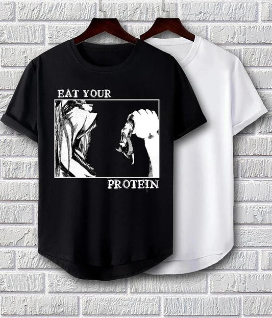 Attack On Titan Shirt, Eat Your Protein Shirt, AOT Sweatshirt, Eren Jaeger Shirt, Anime Tee Casual Classic