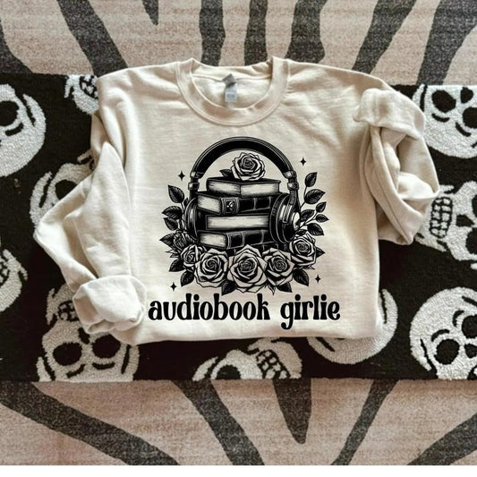 Audiobook Girlie DTF Transfers - THIS IS NOT A SHIRT