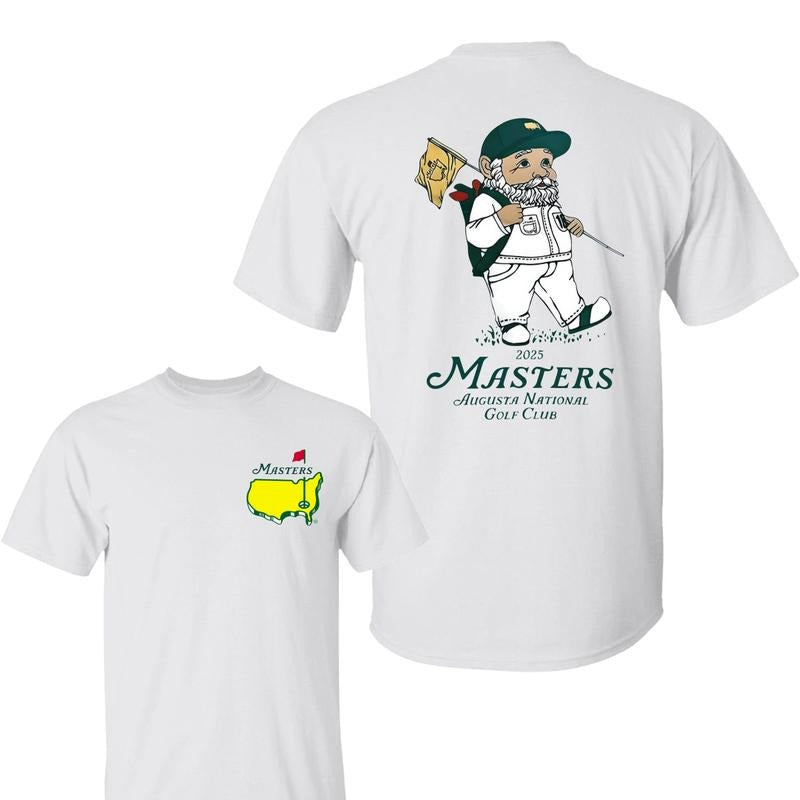 Augusta National Golf Club Shirt,  2025 Masters Logo with Charming Character Graphic, Perfect for Golf Fans,  Unisex for Men and Women