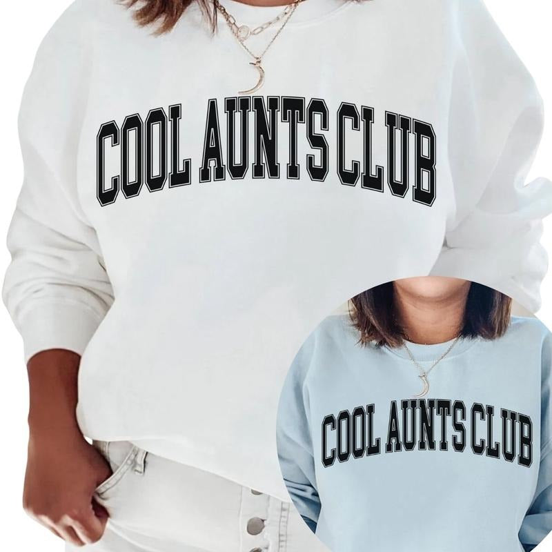 Aunt Sweatshirt, Cool Aunts Club Sweatshirt, Aunt Gift T-Shirts, Hoodie | InkThreadWorks.com